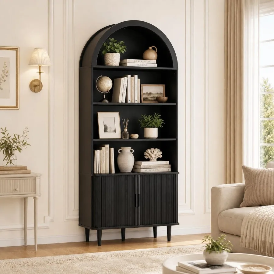 71 Tall Arched Bookshelf for L - Bookshelf 评论和价格